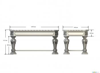 Tables (STL_0298) 3D model for CNC machine